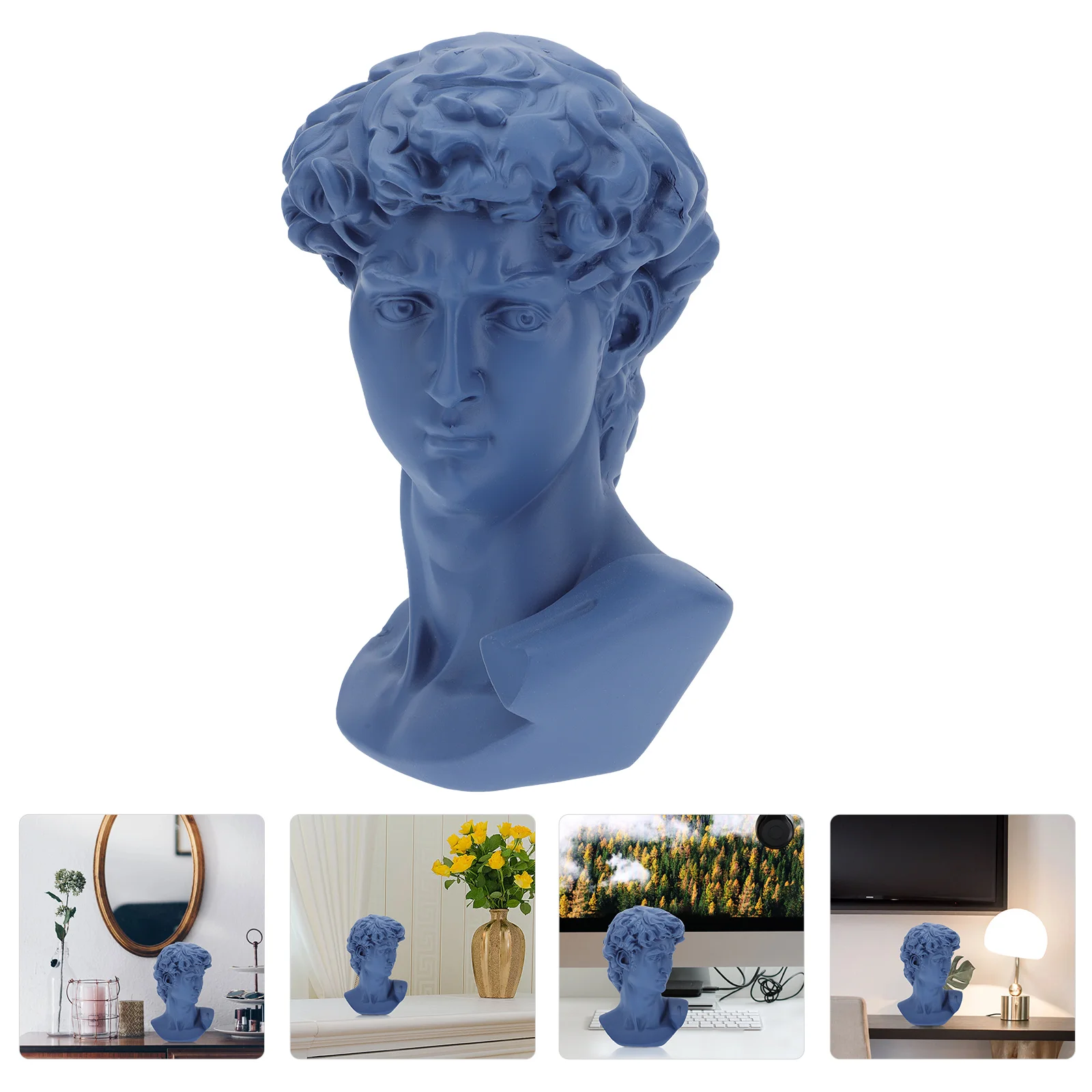 

Sculpture Statue Greek David Bust Figurine Roman Vintage Men Mythology Godcraft Household Figureartist Character Decoration