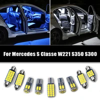 for mercedes s classe w221 s350 s300 error free 12v car led bulbs reading lamps trunk vanity mirror lights interior accessories