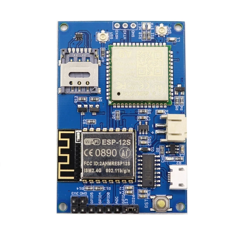 Модуль макетной платы Интернет вещей зел ESP8266 ESP-12S A9 GSM IOT модуль узла Wi-Fi Сотовый GPS