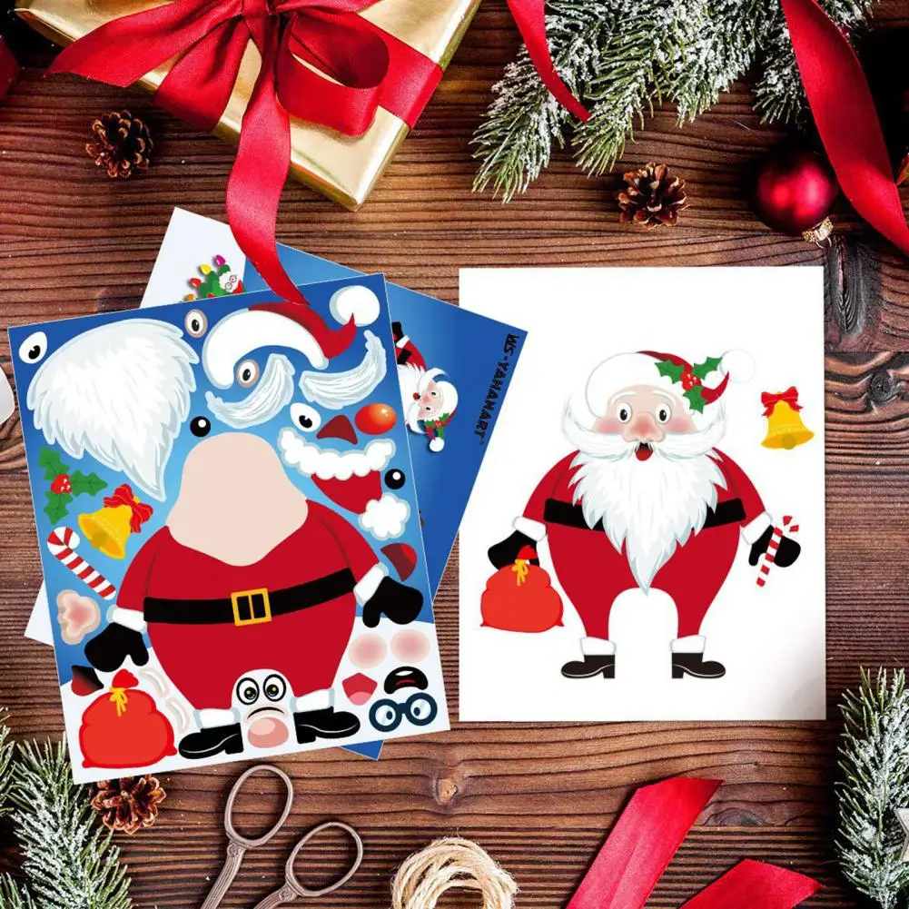 

25 шт. Мультяшные наклейки, снеговик, пингвин, долговечные собранные наклейки, рождественские наклейки, рождественские подарки