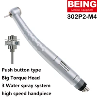 being dental high speed air turbine handpiece big torque head 3 water spray system handpiece m302p m4