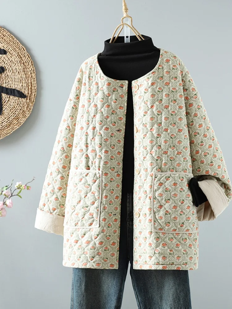 Японская модная стеганая маленькая одежда с хлопковой подкладкой цветочным