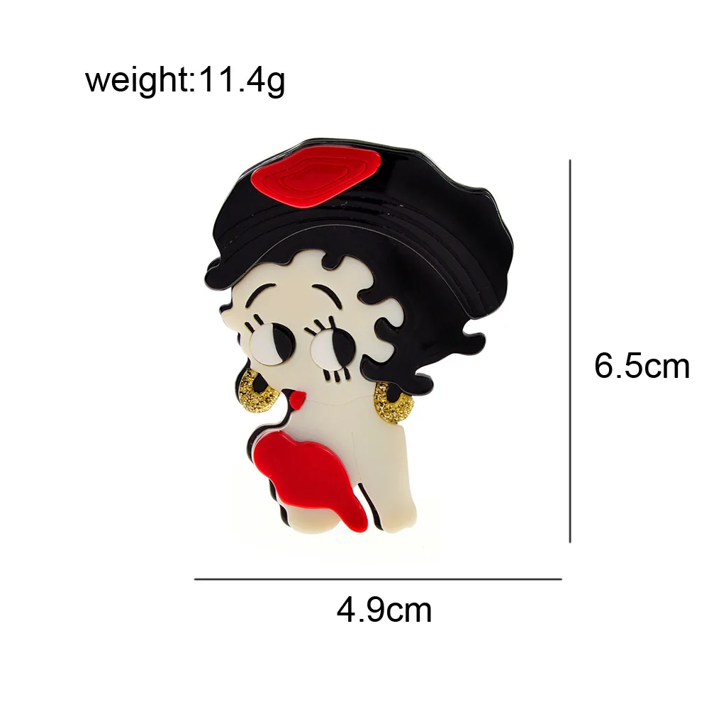 Новый дизайн акриловая красивая брошь с большими глазами для девушек аксессуары