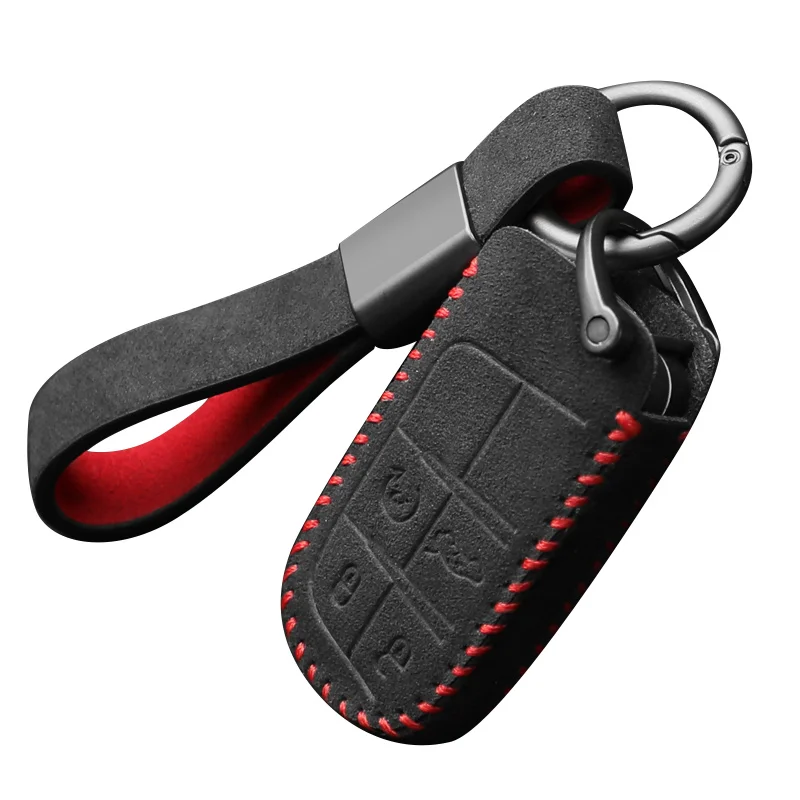 

Car key case for Jeep Freeman Liberty Everbright Commander Alcantara suede key case