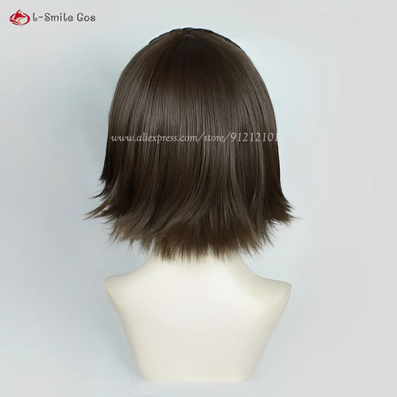 Makoto Niijima парики Косплей P5 женские короткие коричневые с косами в стиле пред