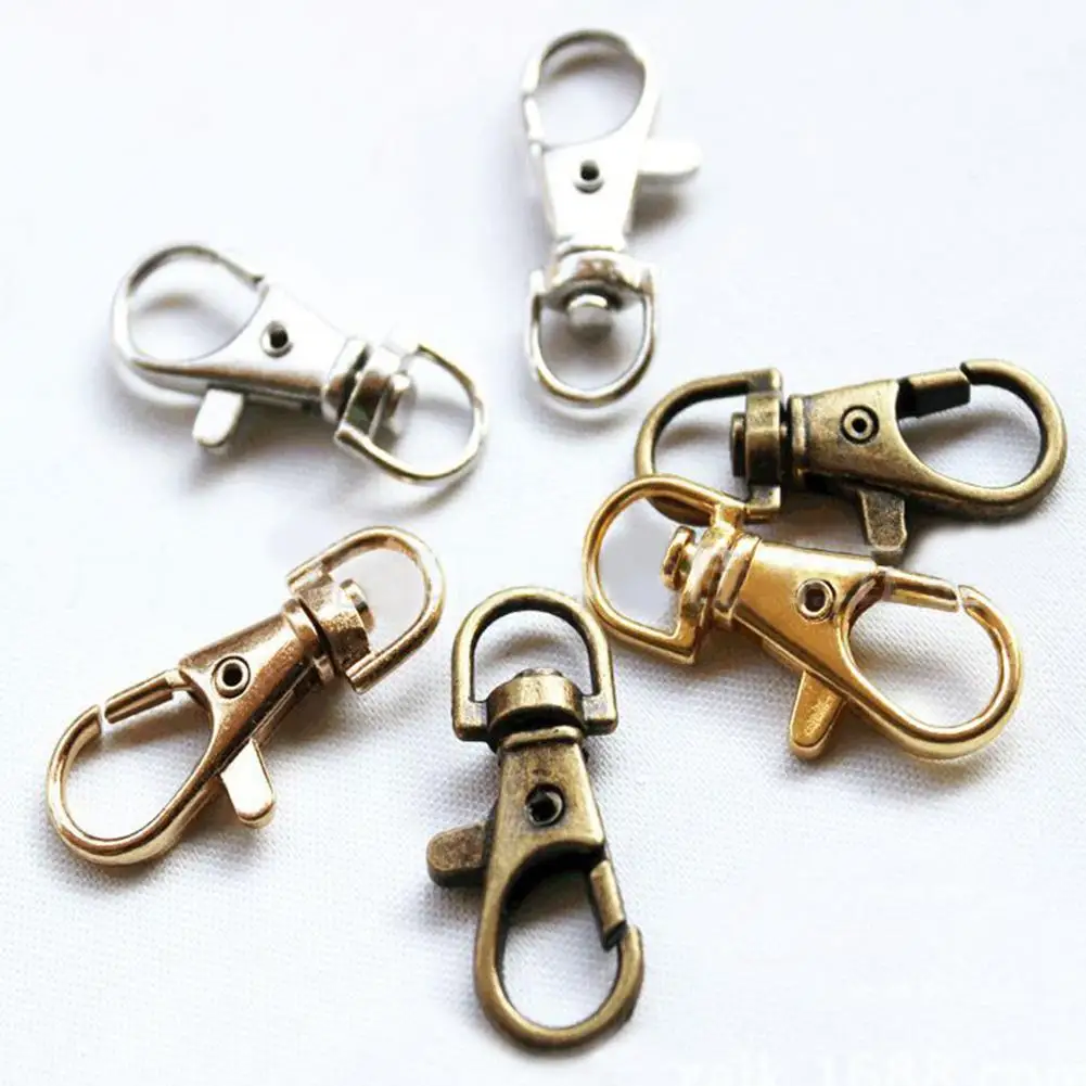 

Classic Durable Metal Swivel Trigger Lobster Clasps Clip Snap Hook Key Chain Ring Lanyard Craft Bag Parts Pick Outdoor