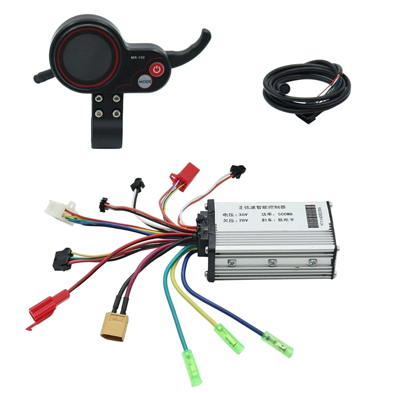 

36V 500W Controller+MR-100 LCD Display Dashboard Meter For KUGOO M4 Electric Scooter Kit