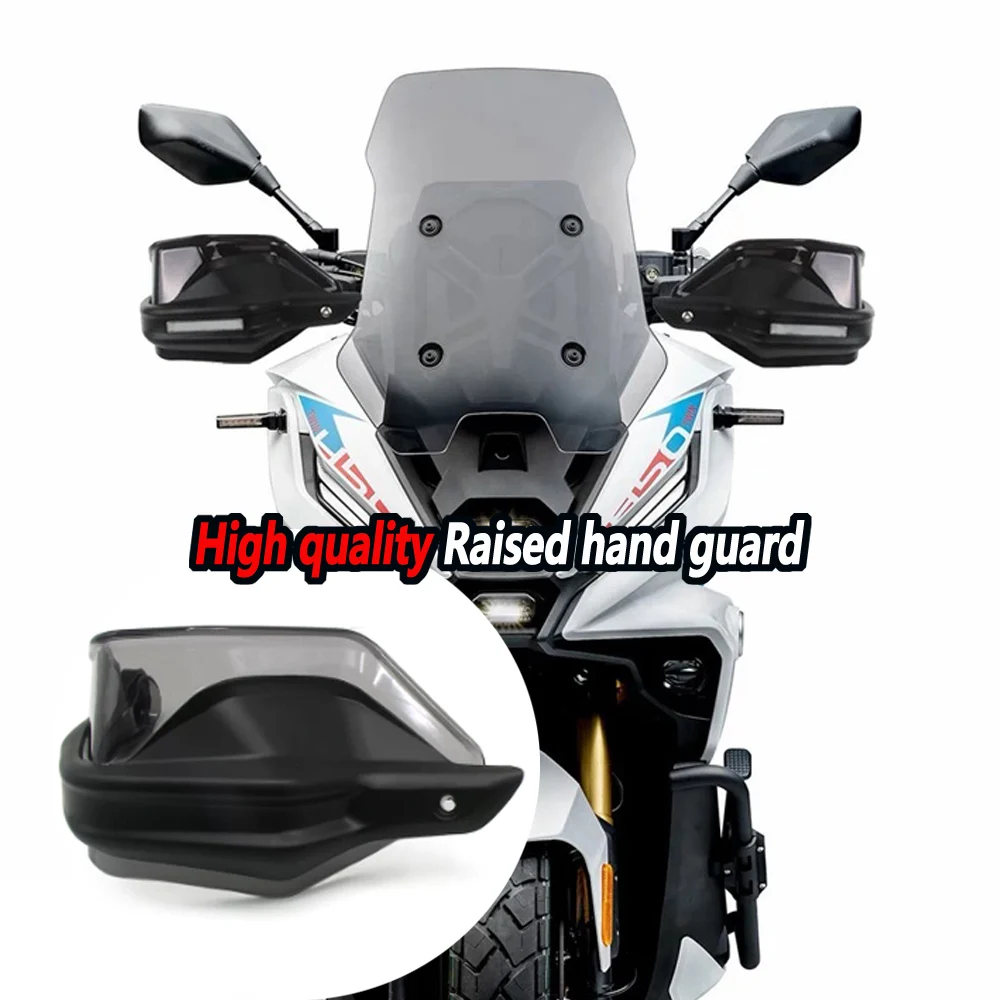 Фото Для Voge SR450X LX400T: модификация руля, ветровое стекло, защита рук, ветровое стекло руля, защита тормозных рычагов, приподнятая крышка ветрового стекла. №1