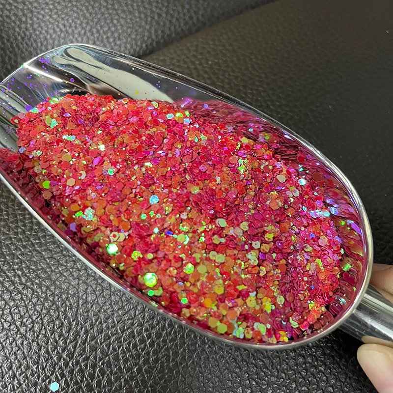 

12Colors 100g Bling Hexagon Mix Size Candy Color Eye Face Crafts Nail Art Sequins Glitter Chunky Bulk Powder