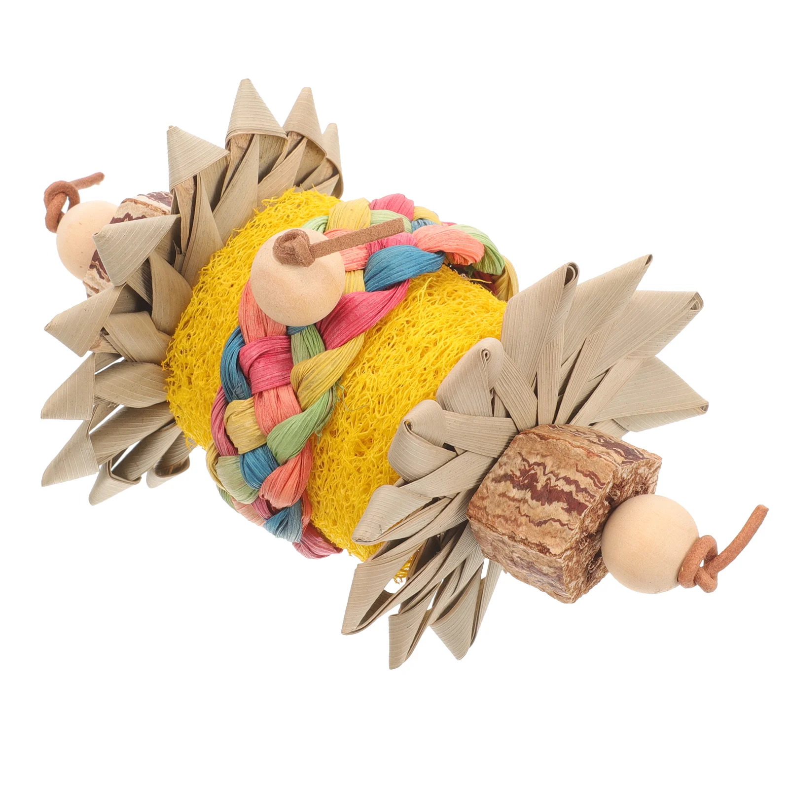 

Parakeets Chewing Toy Parrot Biting Toy Parrot Biting Toy Parrot Loofah Toy Bird Grinding Pendant