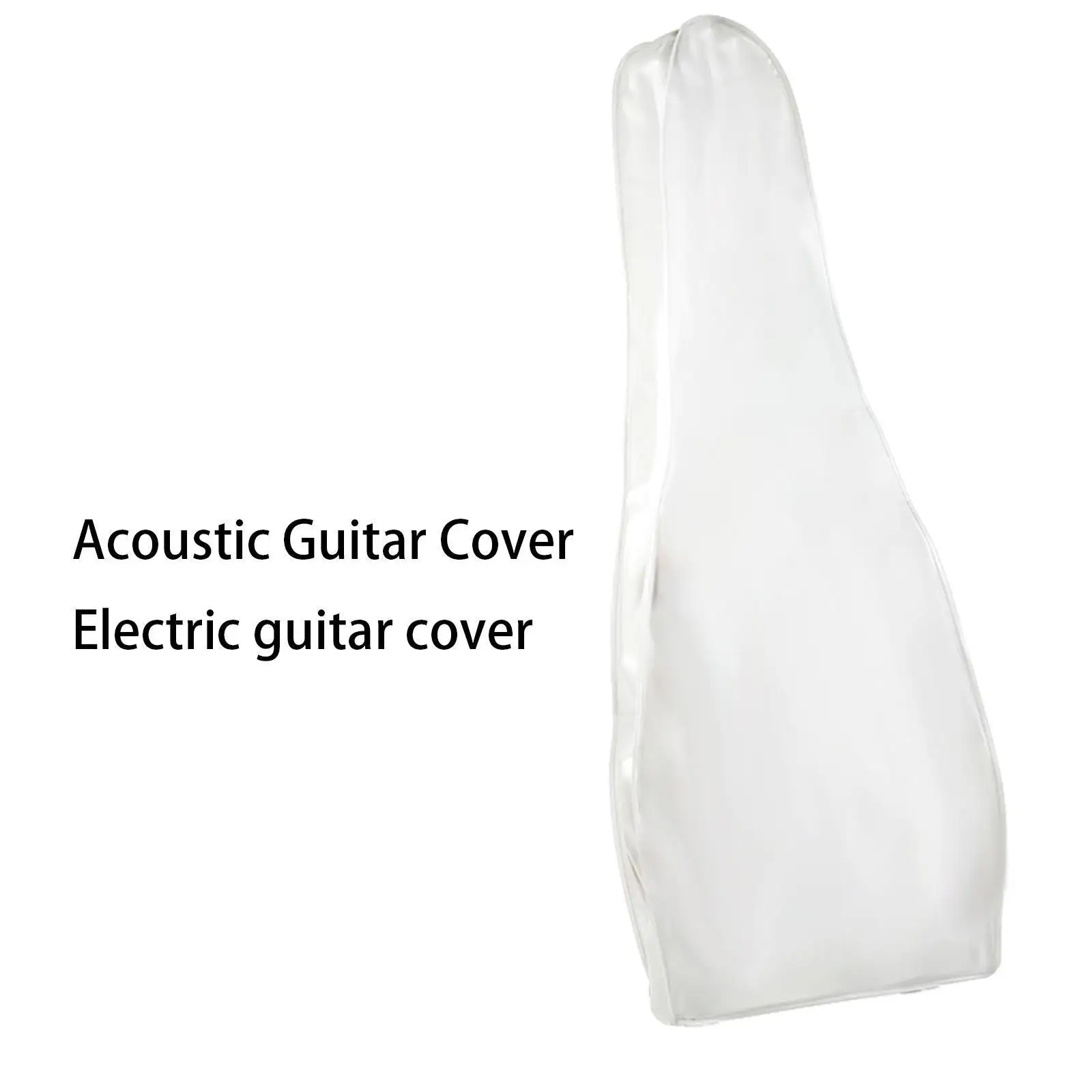 

Foldable Translucent Guitar Plastic Dust-proof Bag Against Dirt for Musical Instrument Stringed Instrument Washable Provide