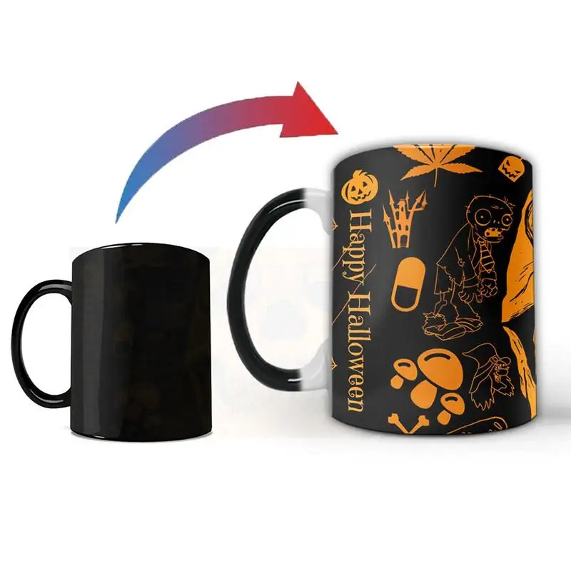 

Color Changing Coffee Mugs Portable Creative Coffee Cups Reuseable Temperature Resistant Tea Drinking Mugs home kitchen supplies