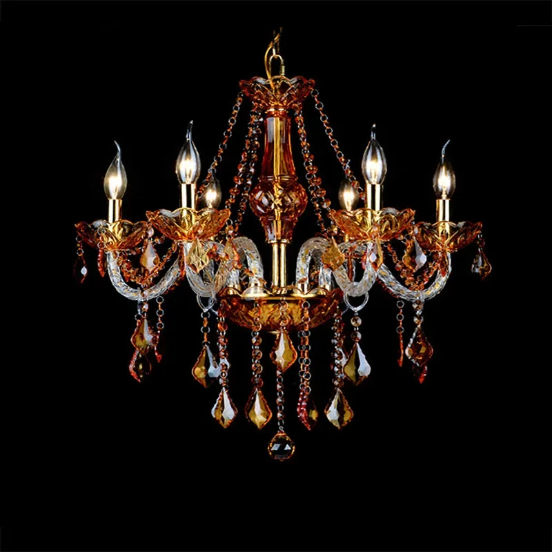 SAMAN European Crystal Pendent Lamp Luxury Living Room Restaurant Bedroom Villa Cafe Clothing Store Beauty salon Chandelier