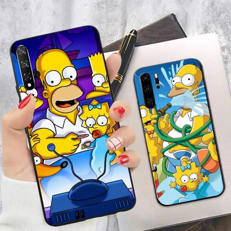 

Disney The Simpsons Phone Case for Huawei P30 40 20 10 8 9 lite pro plus Psmart2019