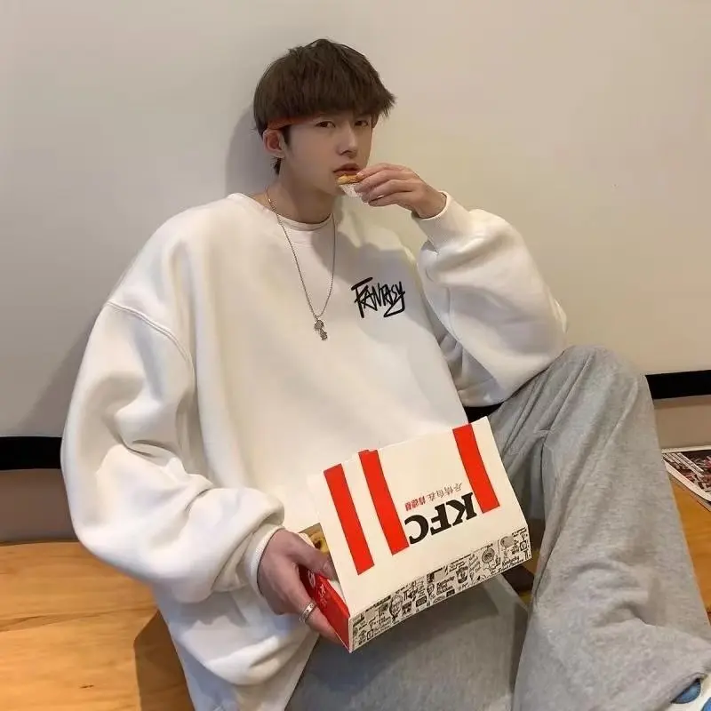 V-hanver 2022 New All-match Hooded Sweater Men And Women Autumn And Winter Loose Ins Trend Casual Couple Jacket American Retro