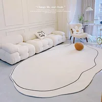 White Plush Fluffy Modern Carpets Rug for Living Room Rugs Table Beside Home Bedroom Decoration Floor Carpet Mats Lounge Rug