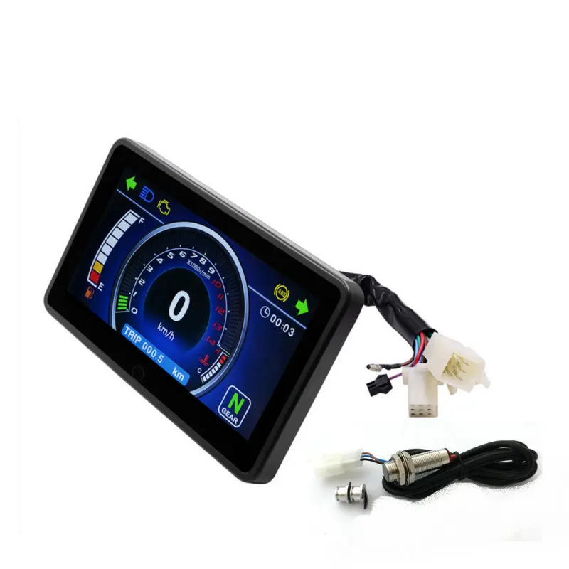 

1,2,4 Cylinder Universal Motorcycle LCD Display Cluster Replaceable Speedometer Multi-function Instrument Motorbike