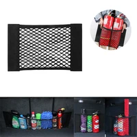 car storage net bag car interior products trunk storage artifact car fire extinguisher holder elastic hook and loop