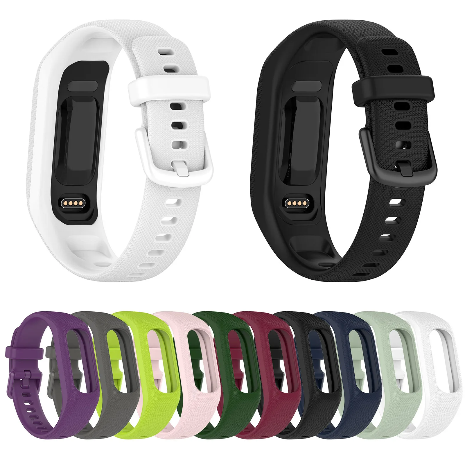 

Силиконовый ремешок для смарт-часов Garmin Smart 5, противоударный сменный ремешок для наручных часов, ремешок на запястье, доступно 10 цветов