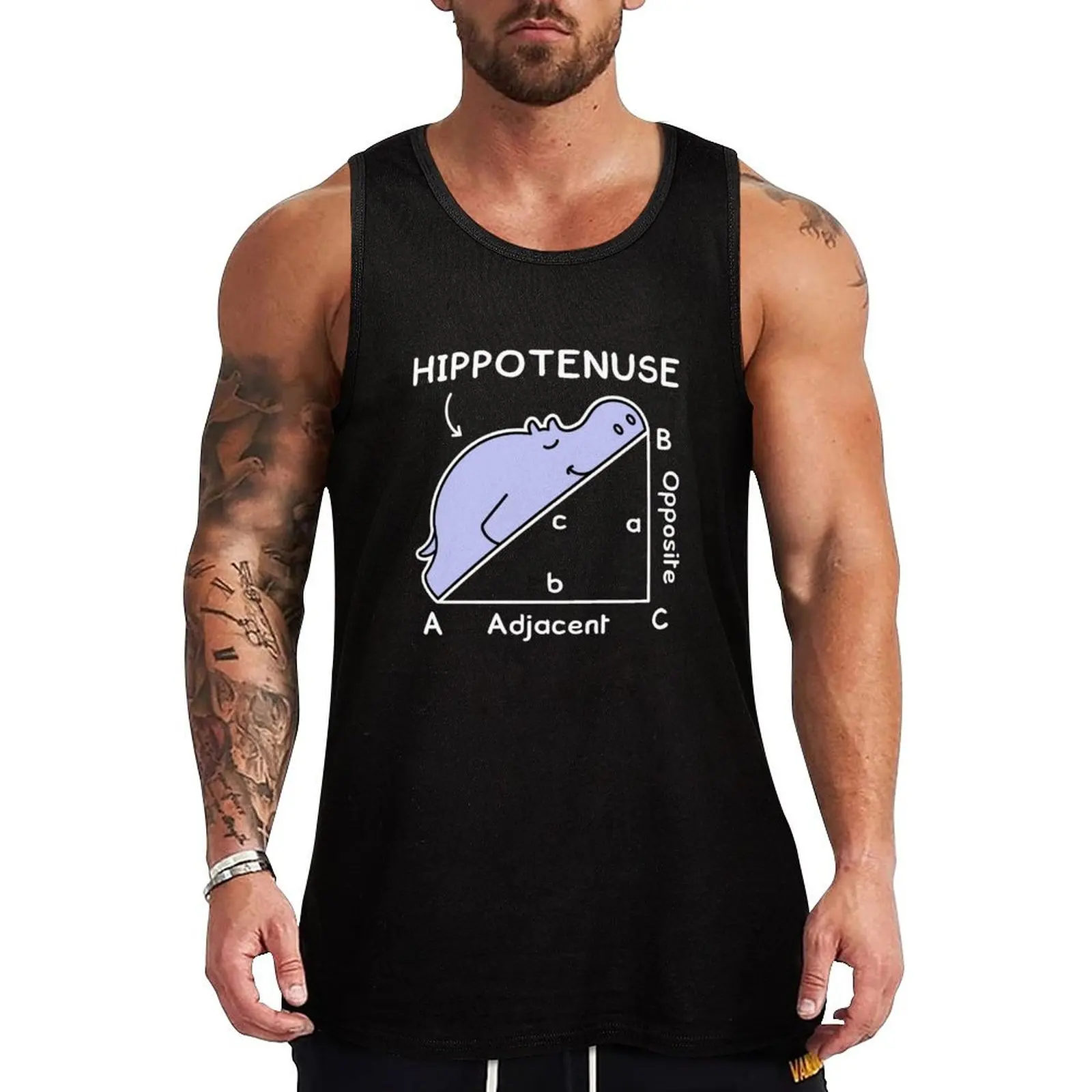 Гипотенуза Math Pun Hippotenuse Tank Top мужская быстросохнущая футболка для бодибилдинга