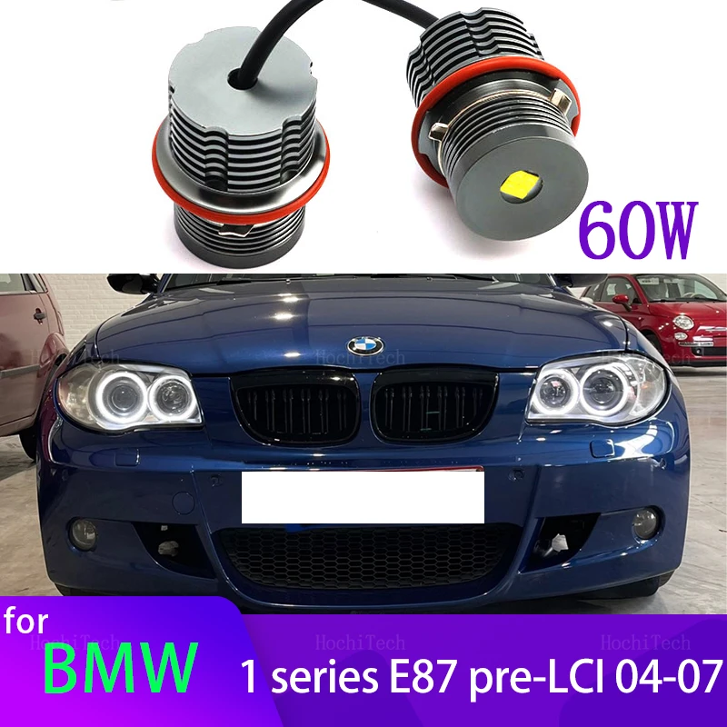 

for BMW 1 series E87 116i 116d 118i 118d 120i 120d 130i pre-LCI 04-07 LED Angel Eye Halo Ring Light Auto Lighting 6000K