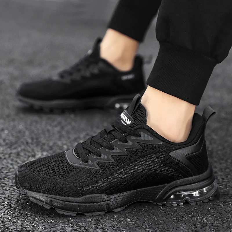 

Men's Sports Shoes Fashion All-match Marathon Running Shoes Comfortable Thick-soled Wear-resistant Walking Shoes 3 Colors 39-46