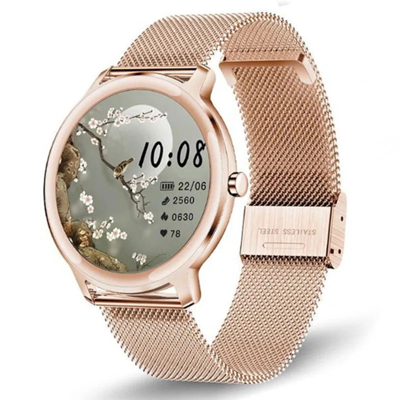 

2022 New Smart Watch R18 Women Physiological Heart Rate Blood Pressure Monitoring For Android IOS Waterproof Ladies Smartwatch