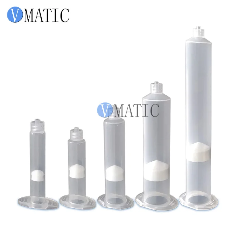 Free Shipping US Style 10cc 10ml Pneumatic Syringe Glue/ Liquid Dispenser Plastic Syringes With Piston images - 6