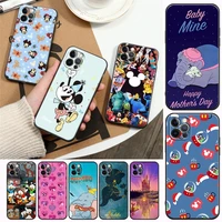 phone case for apple iphone 11 12 13 pro max 7 8 se xr xs max 5 5s 6 6s plus soft silicone case cover funda mickey dumbo mouse
