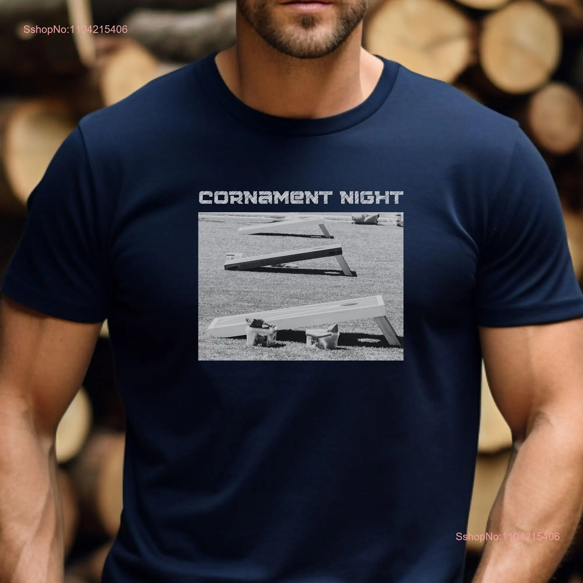 Футболка Cornament Cornhole League Night Player Team Bar Game с длинными или короткими рукавами