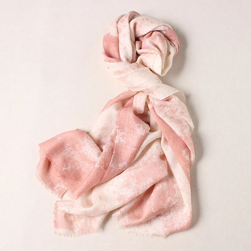 

spring scarf women's new fashion gradient shawl GRAY22