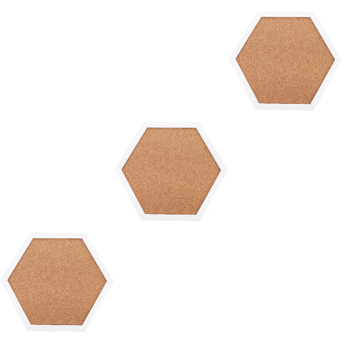 

Board Cork Bulletin Tiles Hexagon Display Pin Memo Photo Message Kitchen Painting Framed Up Pads Notice Home Decorative