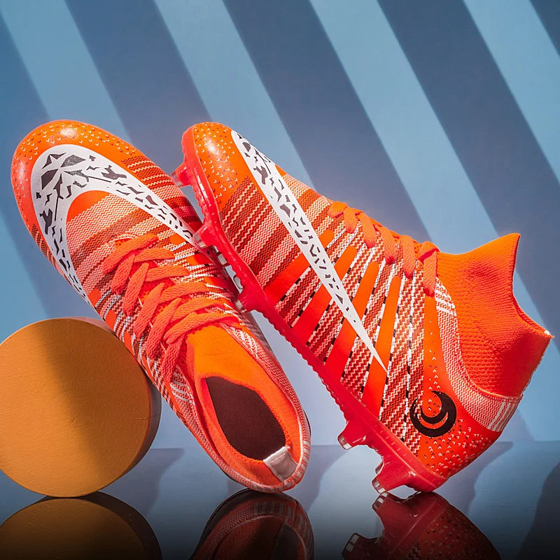 36-44# Professional Unisex Soccer Shoes TF/FG Ankle Football Boots Outdoor Grass Cleats Football Shoes