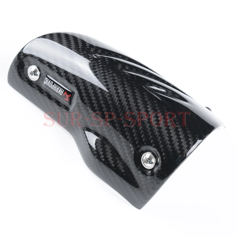 Фото Для BMW S1000RR 2020 + AKrapovic теплозащитный экран крышка выхлопной трубы мотоциклетная защита полностью углеродное волокно 100% №4