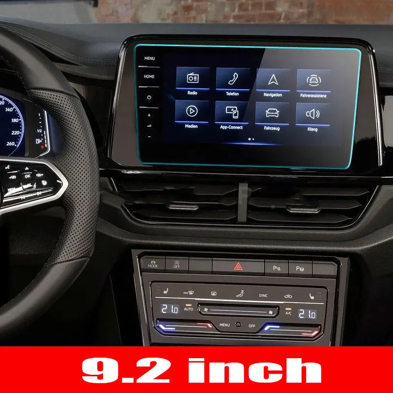 

Защитная пленка из закаленного стекла для Volkswagen T-Roc 2022 8 дюймов 9,2 дюйма, автомобильная GPS-навигация, защитная пленка для экрана, наклейка