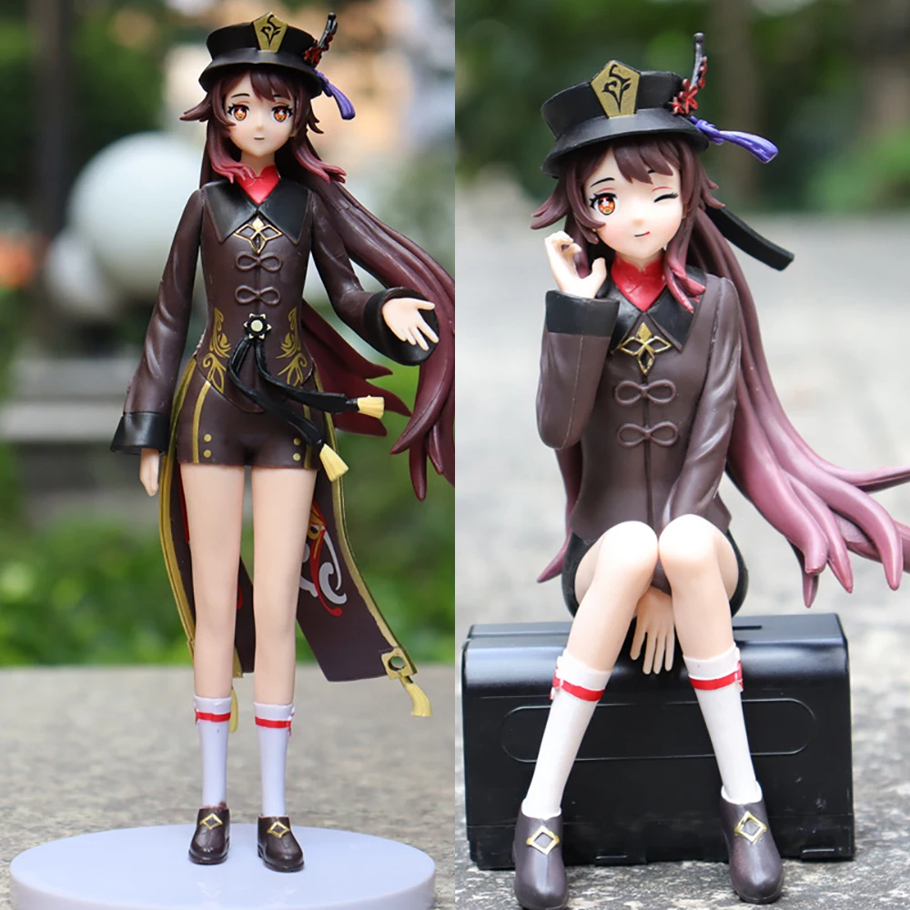 

Ху Тао 20 см Hutao 1/6 фигурка со шкалой стенд Sit Wangsheng погребальный кабинет режиссерский аромат из ПВХ Коллекция Genshin