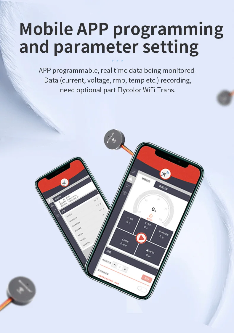FLYCOLOR KRAKEN Высокое напряжение 5-12S Lipo 200A 6 В/7 4 В 5A WIFI Водонепроницаемый бесщеточный