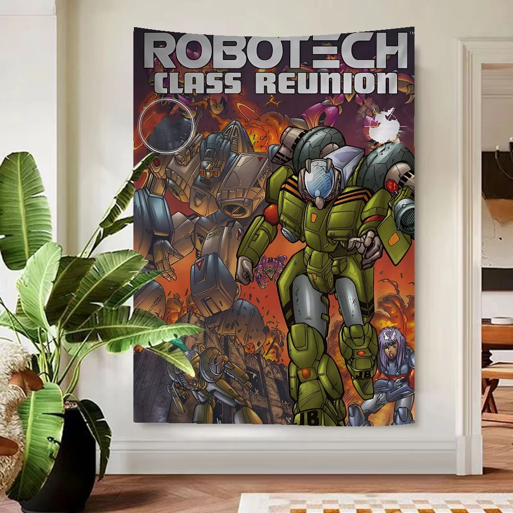 Аниме Robotech гобелен художественная печать искусство научная фантастика комната