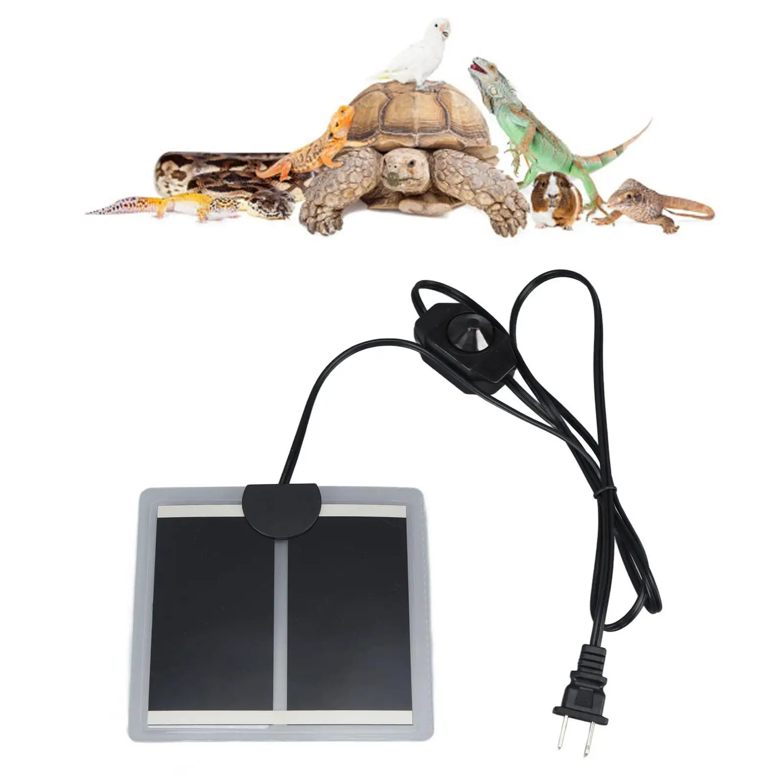 Грелка для рептилий с американской вилкой террариума 110-120 В водонепроницаемая