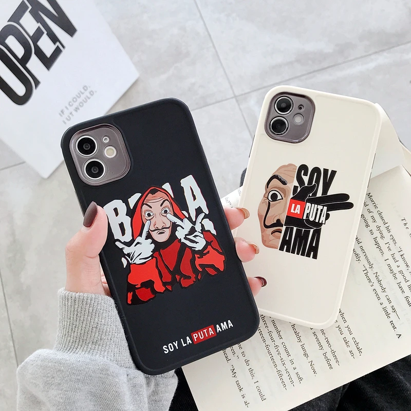 

Чехол для телефона с надписью «The Casa de papel» для iPhone 12 11 13 Pro Max Mini X XS MAX XR 7 8 Plus SE