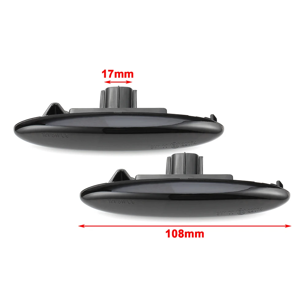 Автомобильная динамическая светодиодная боковая габаритная лампа указателя