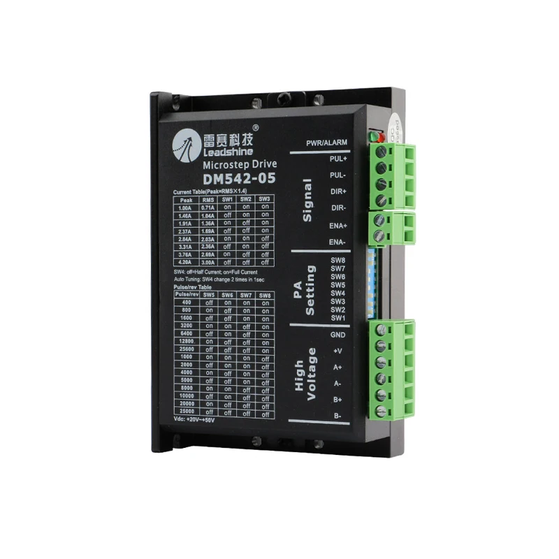 Драйвер шагового двигателя DMA860H/DM542-05 Марка Leadshine шаговый двигатель с ЧПУ |