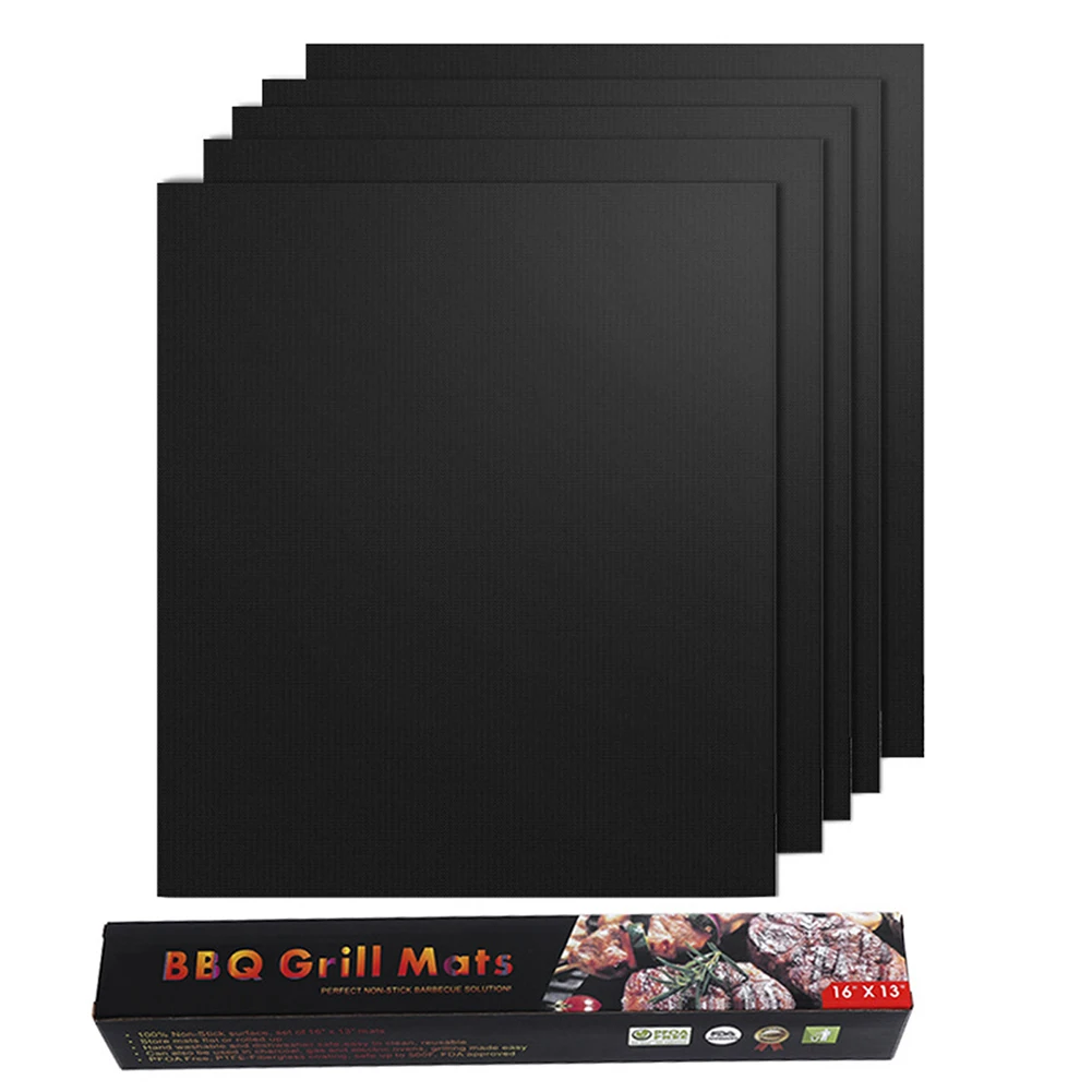 

Портативный коврик для барбекю и гриля, антипригарный многоразовый коврик для барбекю, аксессуары для гриля