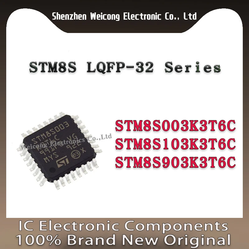 

STM8S003 STM8S003K3T6C STM8S103K3T6C STM8S903K3T6C STM8S103 STM8S903 STM8S003K3 STM8S103K3 STM8S903 STM8S STM IC Chip LQFP-32