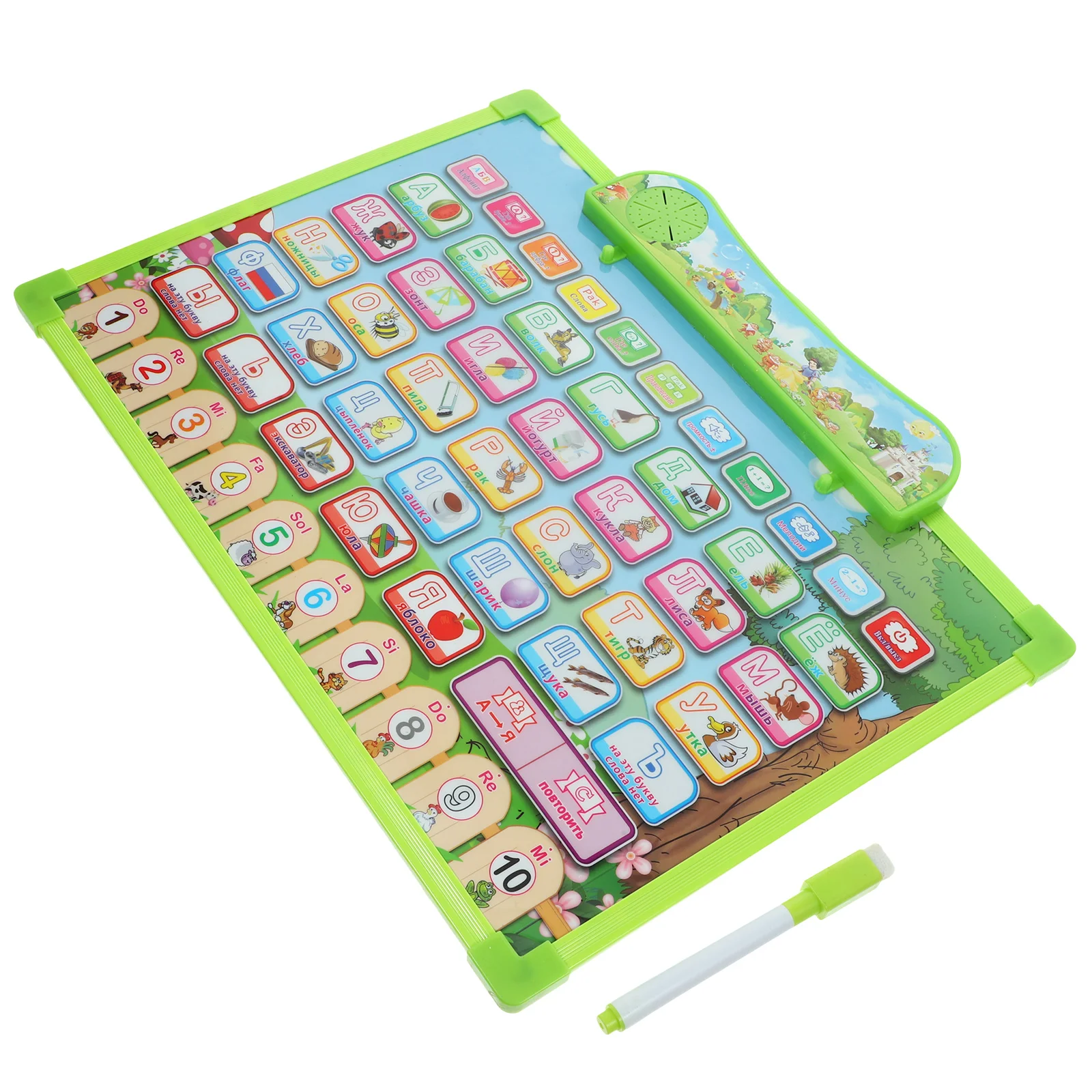 

Russian Learning Wall Chart Toy's Kids Alphabet PC Electronic ABS Sound Poster Child