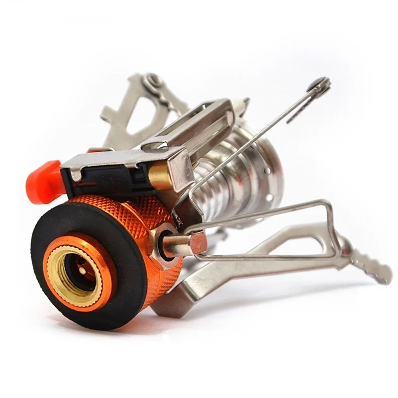 

Туристическая газовая плита для кемпинга, складная туристическая горелка, портативная, для пикника, приготовления пищи, плита с разделение...