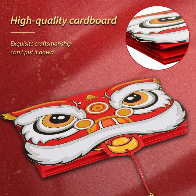 Весенний фестиваль HongBao год Тигра складной красный конверт Индивидуальный