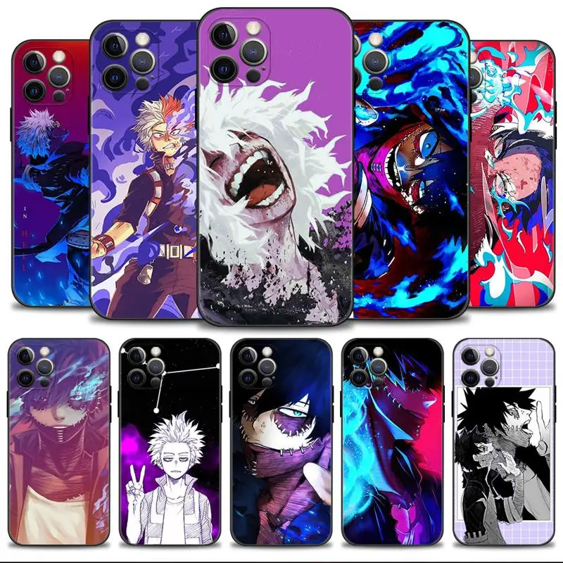 

Phone Case For Apple iPhone 14 13 12 11 Pro Max 13 12 Mini XS Max XR X 7 8 6 6S Plus Shell My Hero Academia Dabi Shoto Fire