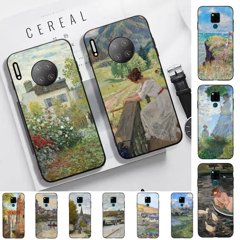 

Claude Monet Print Phone Case For Huawei Mate 10 20 30 40 50 lite pro Nova 3 3i 5 6 SE 7 pro 7SE
