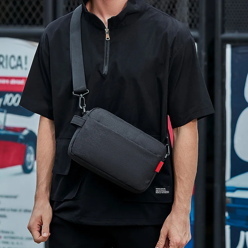 

Повседневные маленькие сумки через плечо 2023, Брендовые мужские сумки через плечо для сотового телефона в японском стиле, мужская сумка-слинг, мужская дорожная сумка